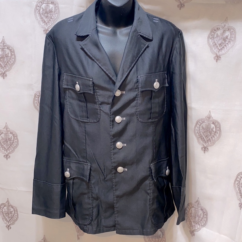 UNISEX AVANTE GARDE OFF-BLACK JACKET SZ 38